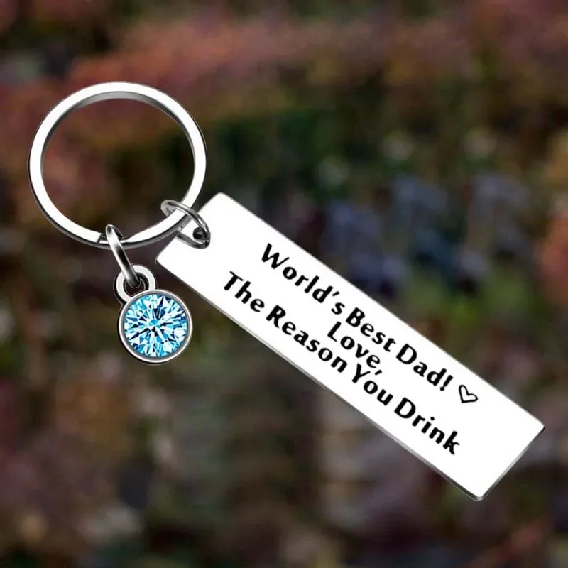 

Metal Dad Father’s Day Gift Keychain Father Dad Birthday Christmas Key Chain Pendant Jewelry Best Dad ever gift