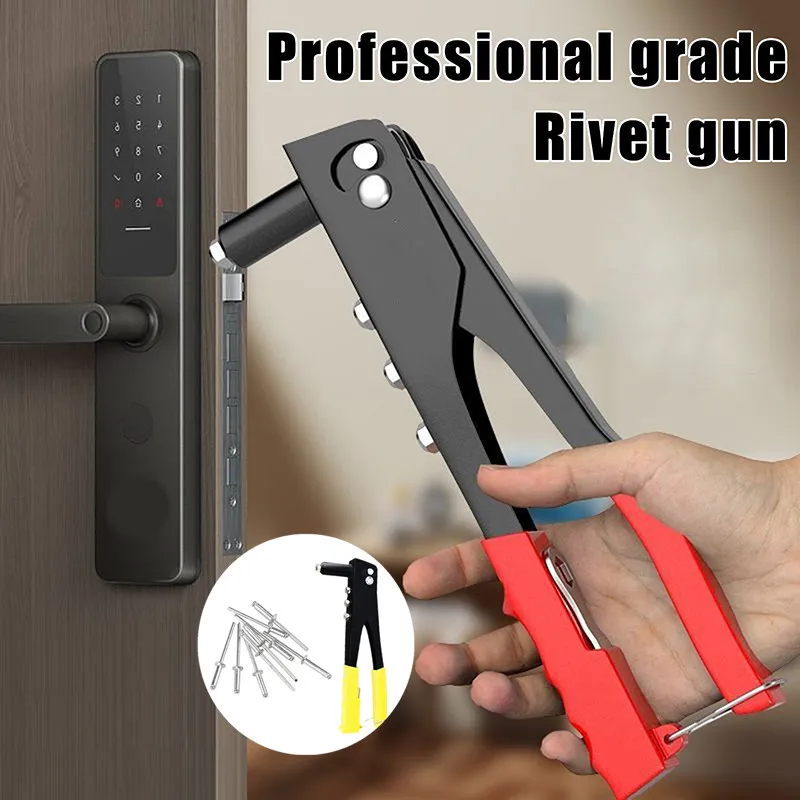 Plastic + Metal Heavy Duty Riveter Set 1Set Pop Rivet Gun And 150Pcs Blind Rivets Assortment Kit Hand Tools Rivet Nut Tool