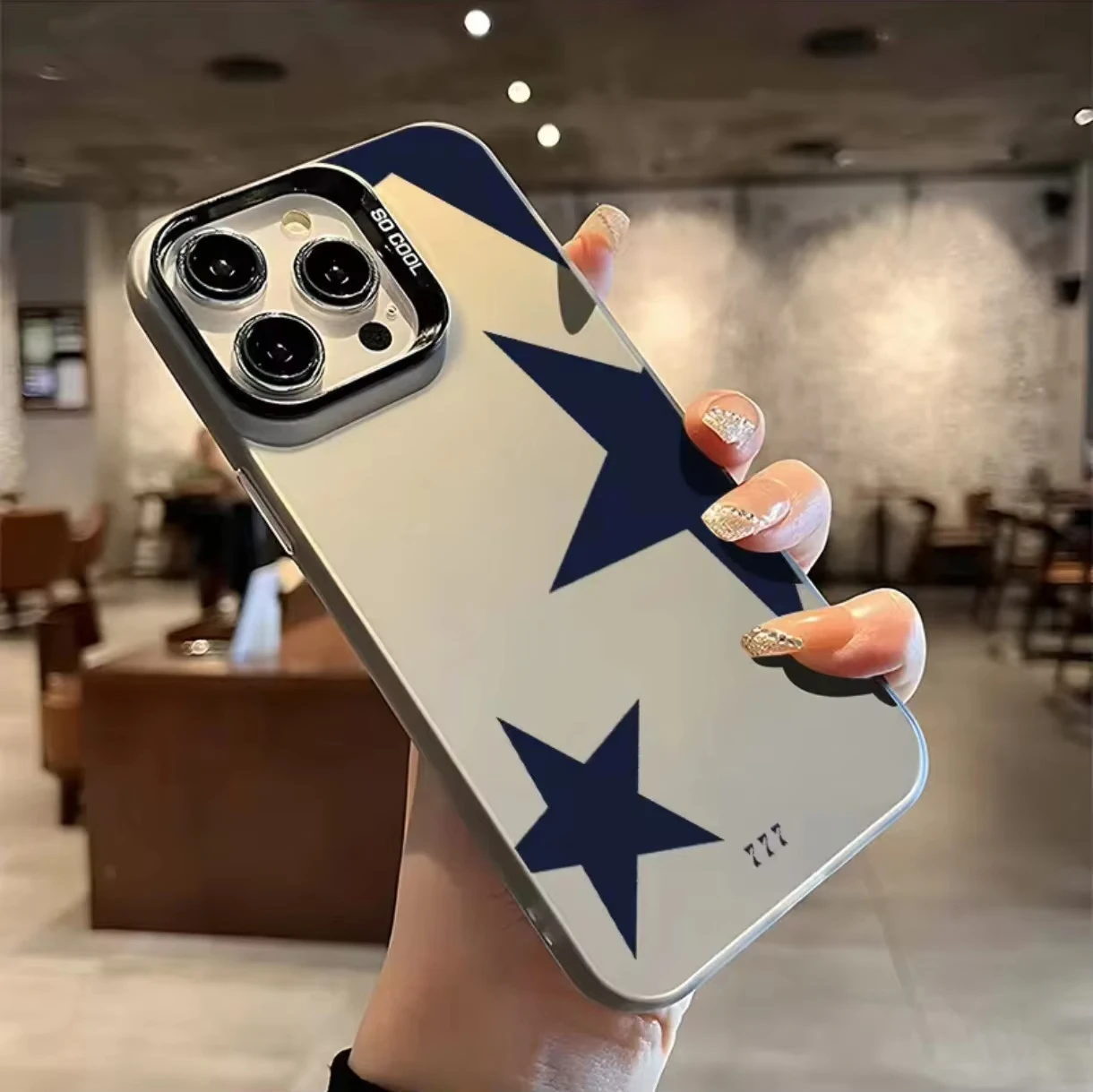 Deluxe Blue Star Fashion Shockproof Phone Case