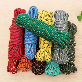 Corda per appendere il bucato da 10 m Stendibiancheria in nylon antiscivolo antivento Stendibiancheria per asciugatura all'aperto Stendibiancheria Corda fissa 1