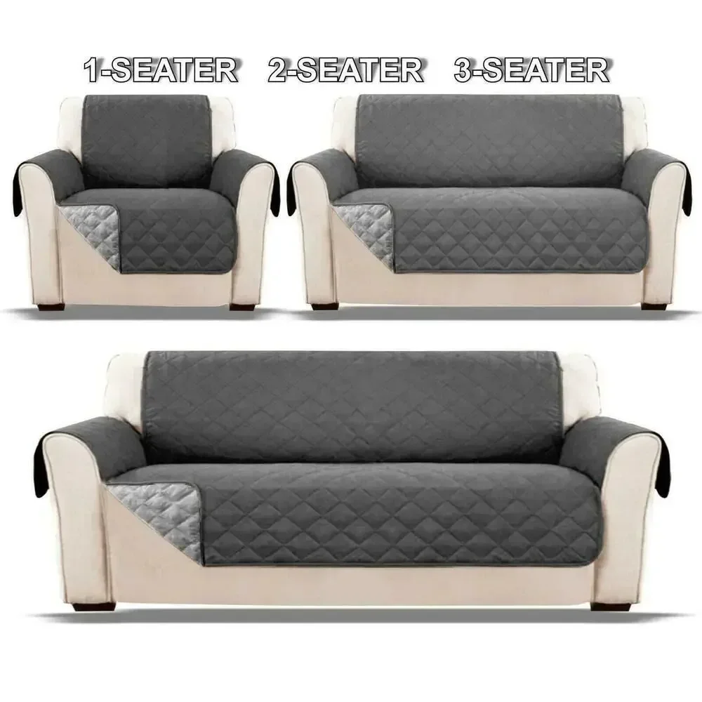 Waterproof Sofa Cover Quilted Anti-wear Couch Cover for Dog Pet Kids Recliner Armchair Furniture Slipcovers 1/2/3 Seater Protect sofa cover chair cover furniture cover