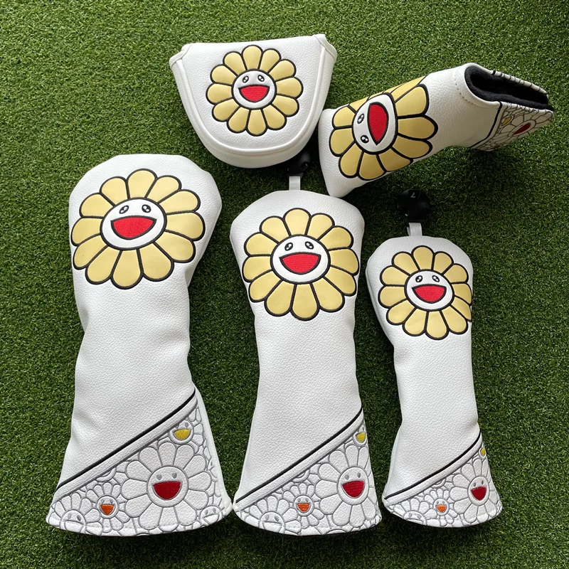 LuckysunflowerGolfWoodsHeadcoversCoversForDriverFairwayPutter