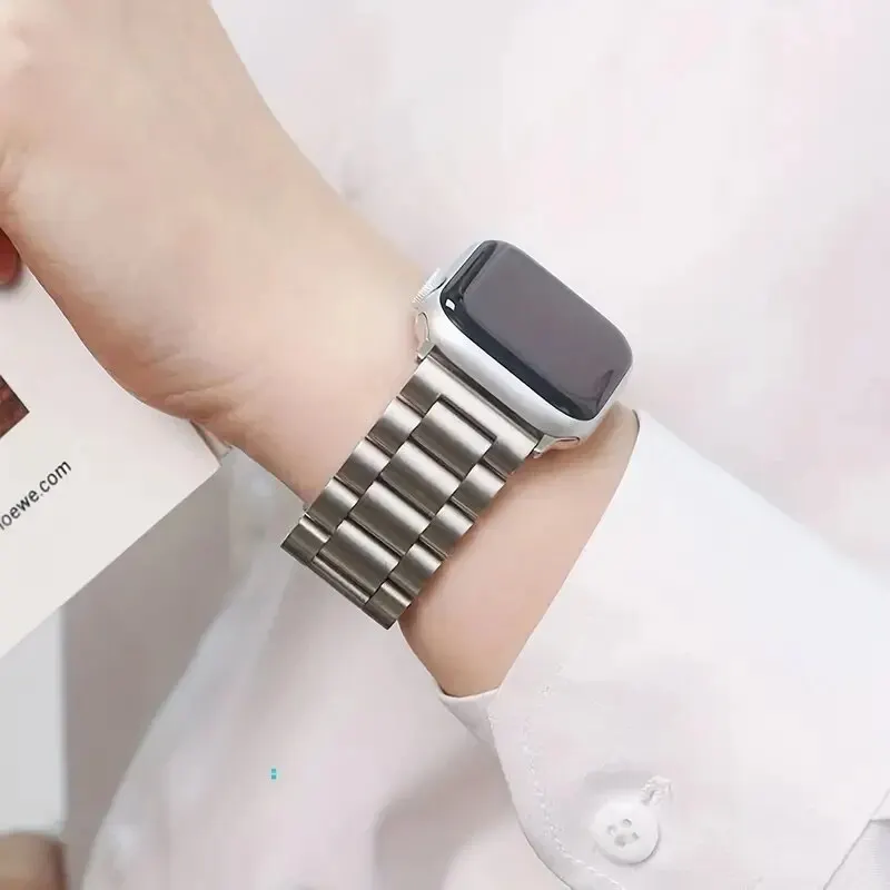 Metal Strap For Apple Watch Ultra 49mm 9 8 7 45mm 41mm Stainless Steel Bracelet For IWatch 6 5SE 3 44mm 42mm 40mm 38mm Wristband