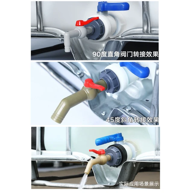 Kerti Tartály Csaptelep Szűrő Nyomja Meg Az S60X6 Ibc Vízdoboz Adapter Hosszabb Csatlakozó Szelepet Erős Műanyag Csap Tömlő Iszapkezelés - Image 6