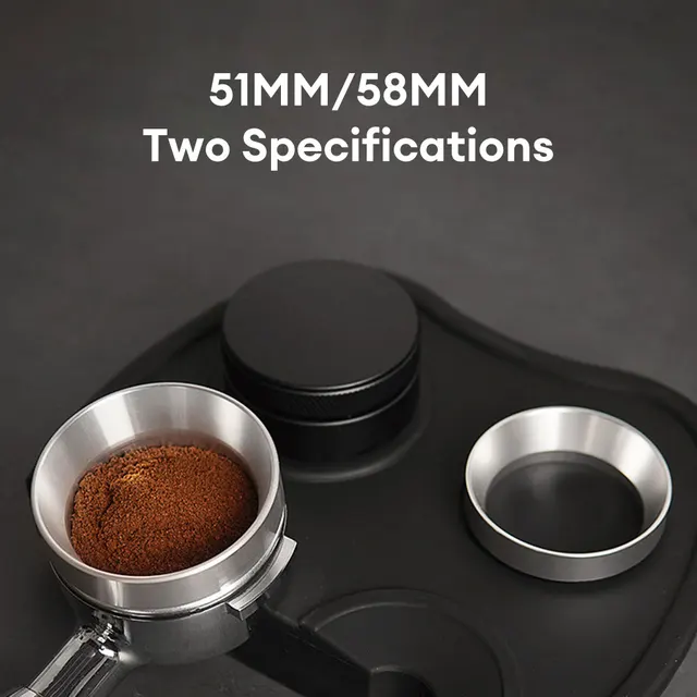 51/58mm Coffee Catcher Ring Anti-fly Powder Ring Grinder Catcher Ring Coffee Handle Cloth Powder Dosing Ring Coffee Tools