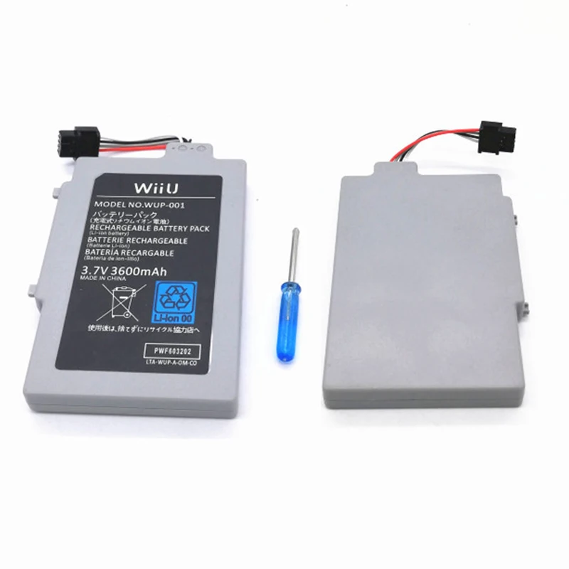 

WUP-001 3600mah Replacement Joystick Battery for Nintendo Wii U Wii-U Gamepad Controller Rechargeable Li-ion Batteries Pack