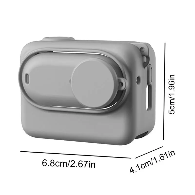 Action Camera Protector For Insta360 GO3 Silicone Protector Sleeve Waterproof Shockproof Anti-Scratch Case For Cycling And