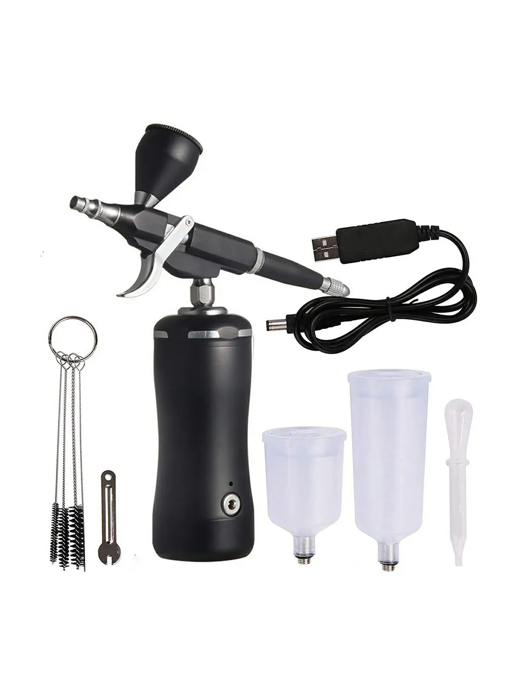 

2022 Multi-function Easy Use Cordless Portable Airbrush Compressor Auto Start Stop Wireless Personal Air Brush Kit Ladys Gifts