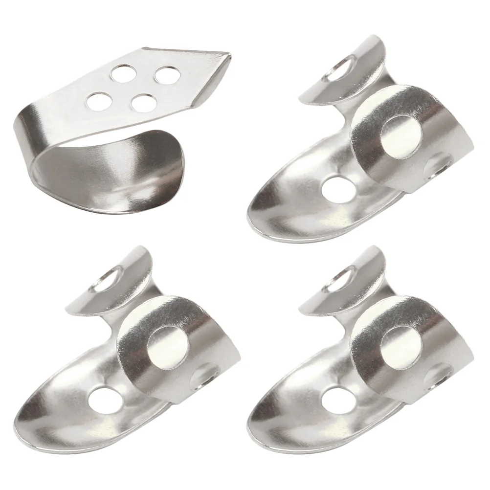 

Guitar Pick Bass Picks Metal Thumb Smooth Plectrum Finger Banjo Adjustable Thumbpick Supplies Parts