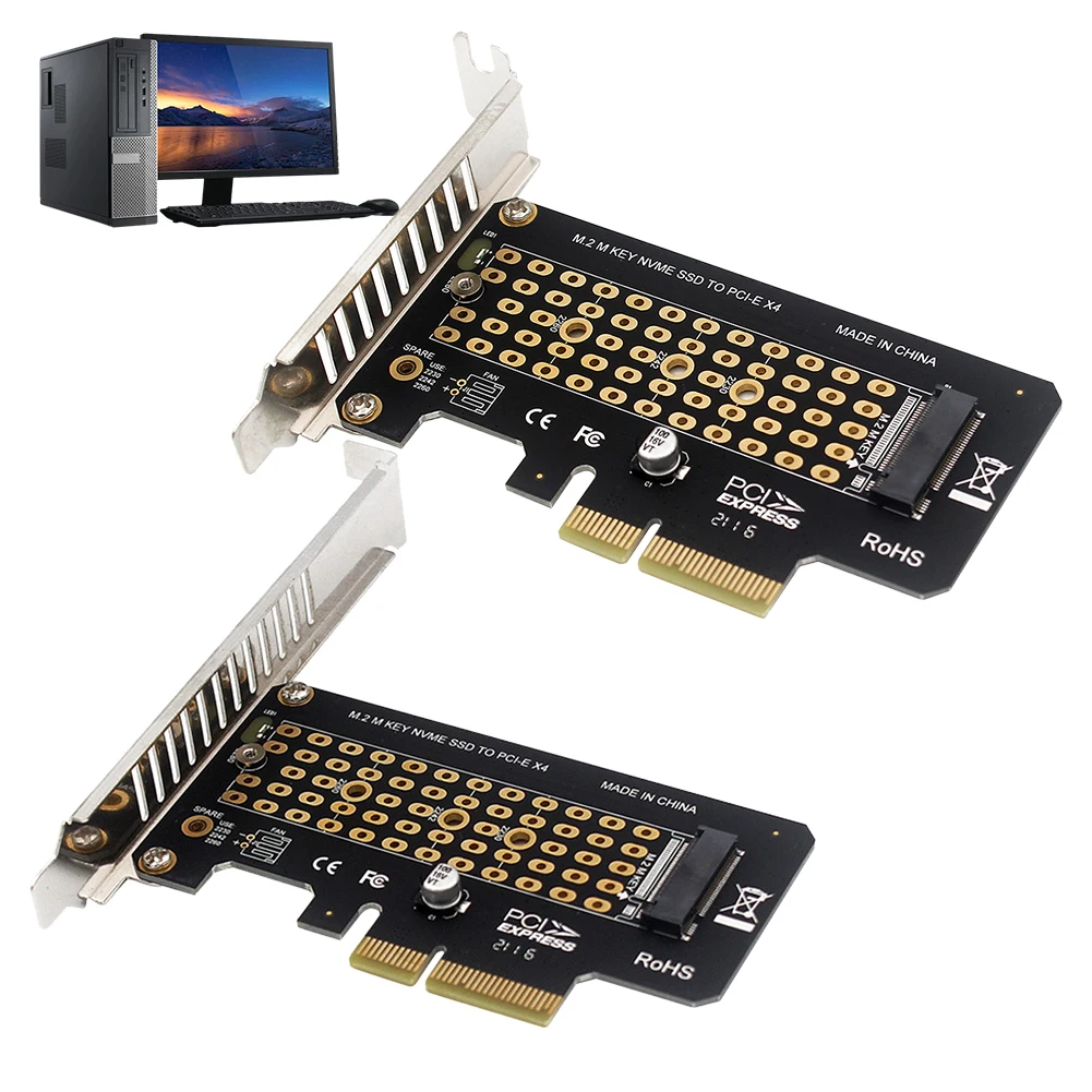 M.2 NVMe-PCIe 4.0 X4 어댑터, 2280, 2260, 2242/2230 M.2 NVMe SSD용, 32Gbps 풀 스피드 PCI-E GEN4