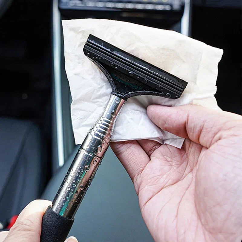 Multifunctional Car Rearview Mirror Telescopic Wiper Wiper Wash Car Window Front Windshield Rainproof Cleaning Brush Scraper