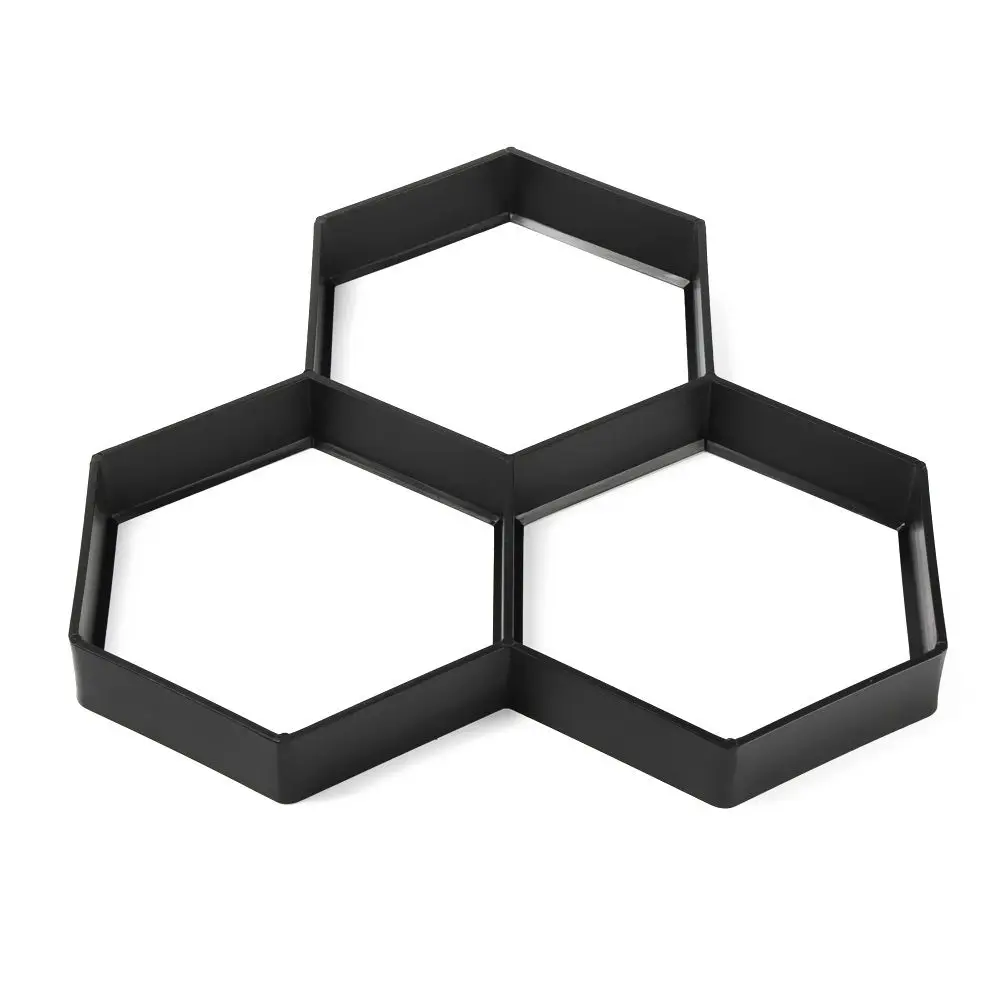 Plastic Stone Road Paving Floor Pavement Lawn Decoration Concrete Molds Cement Mould DIY Garden Path Beton Brick Maker