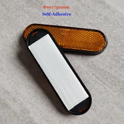 Reflective Self - Adhesive Vehicle Warning Strips - Red and Amber (Oval Amber M101x30mm)