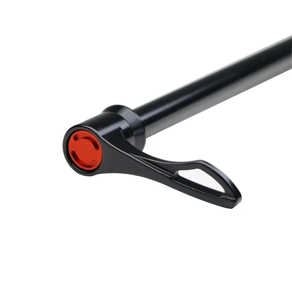 알루미늄 합금 자전거 쓰루 액슬 174mm 길이 CNC 퀵 릴리스 액슬 조절 가능한 핸들 쓰루 액슬 어댑터 포함 경량형