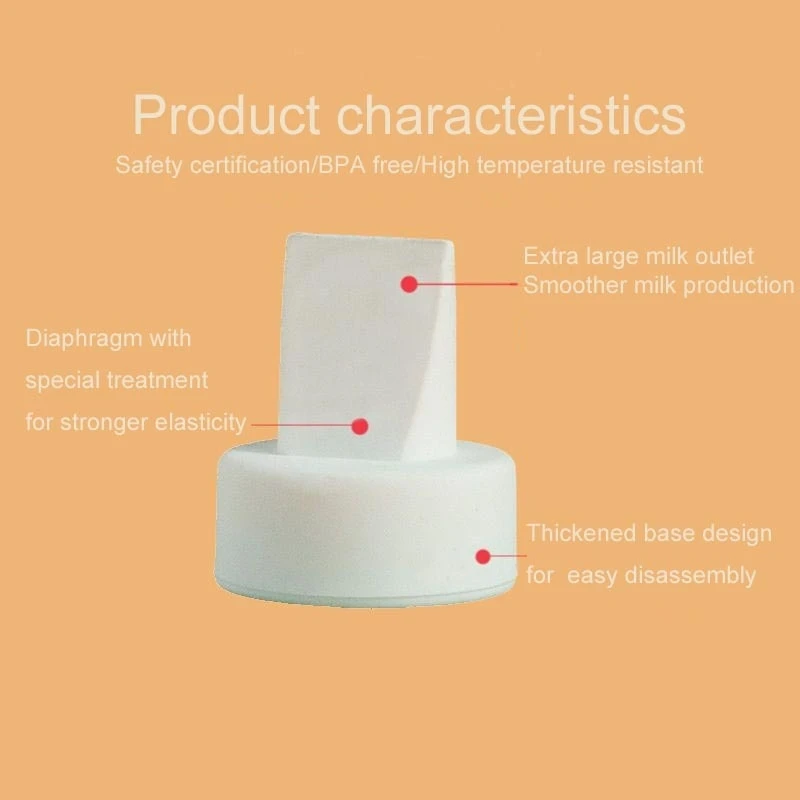 Description Picture 5 of itemBreast Pump Parts Set 10pcs Duckbill Valves and 4pcs Silicone Membrane Replacement Parts Compatible with Spectra S1 S2 9 Plus