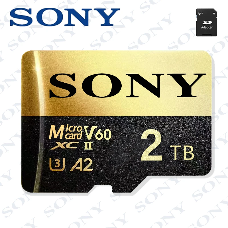 thumbnail image 4 of Tarjeta Micro SD SONY de 2 TB, tarjeta de memoria SD de alta velocidad de 128 GB, 256 GB y 512 GB, tarjeta MicroSD C10 TF Flash para teléfono Xiaomi, cámara, mesa y PC, 4 of 5