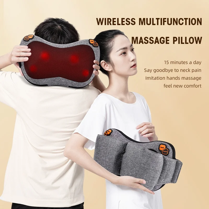 Thera Pillow-Heated Wireless Massage Pillow