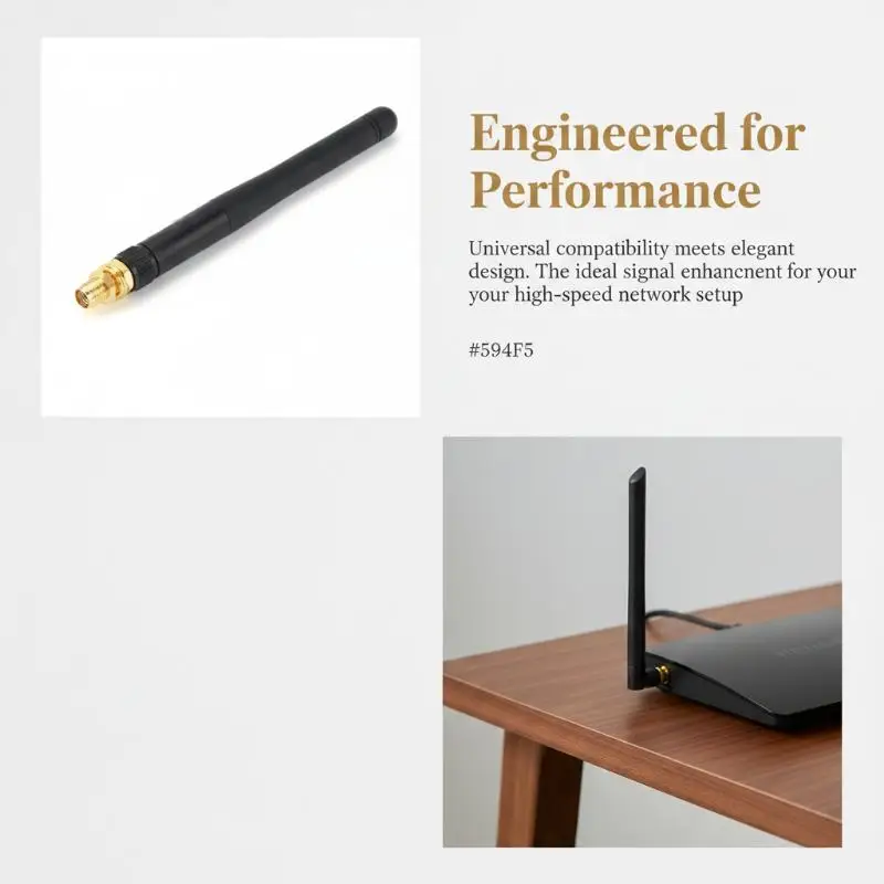 2.4GHz 3dBi WiFi 안테나 RP SMA 남성형 무선 공유기 피그테일 연장 케이블 (향상된 네트워크 연결)