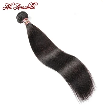 ALI ANNABELLE Fasci di capelli lisci Fasci di capelli umani 30 28 26 pollici 1 3 4 Offerte di pacchi Fasci di tessuto brasiliano naturale dei capelli