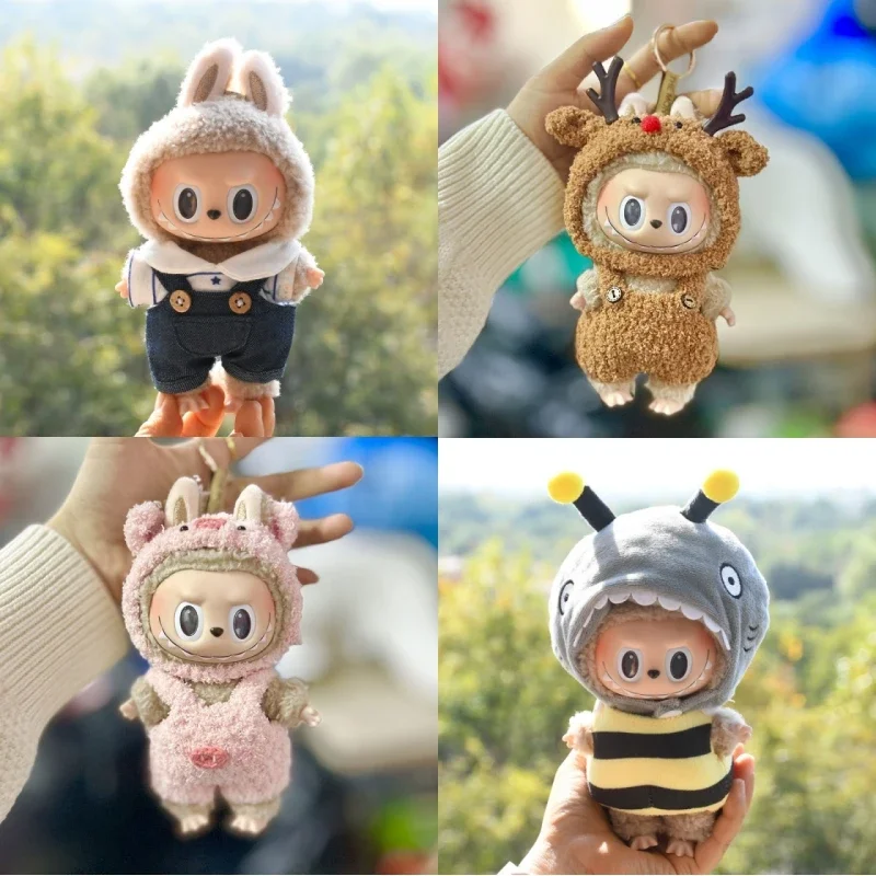 The Monsters-Emozionante Macaron Vinyl Face Blind Box Mystery Box Bambole Carine Labubu Action Figure Doll Pure Vestiti Fatti A Mano Giocattoli