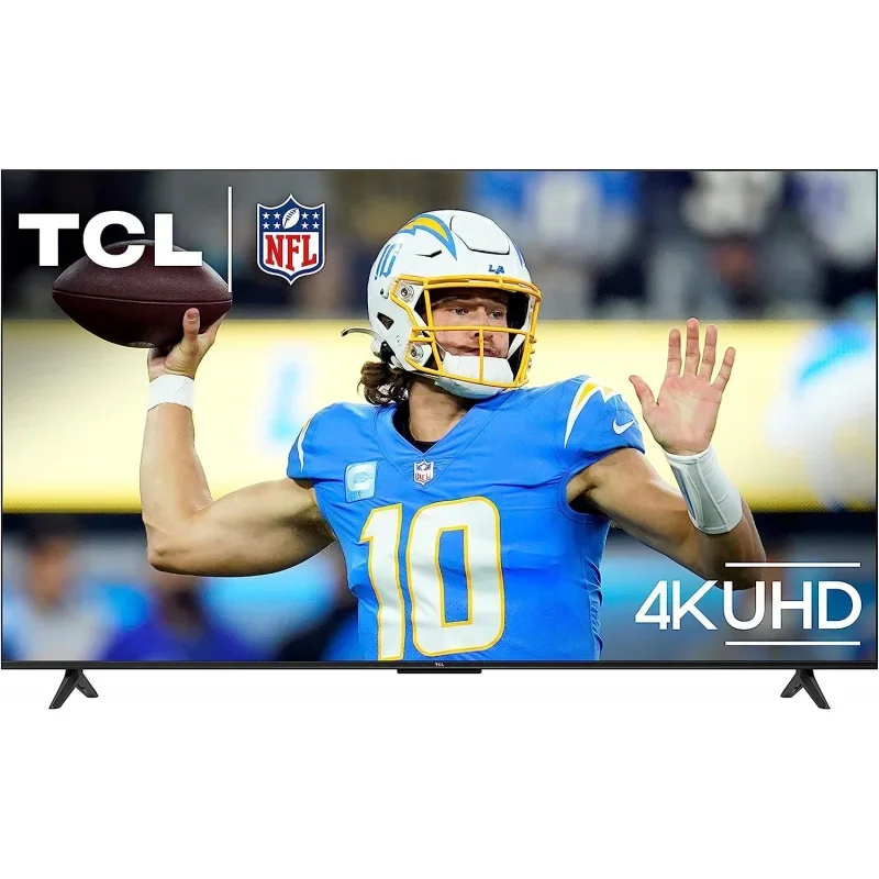 

TCL 50-Inch Class S4 4K LED Smart TV with Google (50S450G, 2023 Model), Dolby Vision, HDR Pro, Atmos, Assistant Built-in Voice R