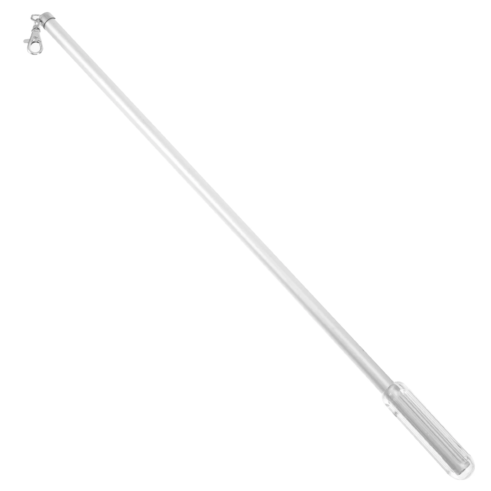 

50cm Aluminum Alloy Curtain Track Roman Rod Manual Push and Pull Small Lever Hand (black) Drapery Rods Automatic Long Opener