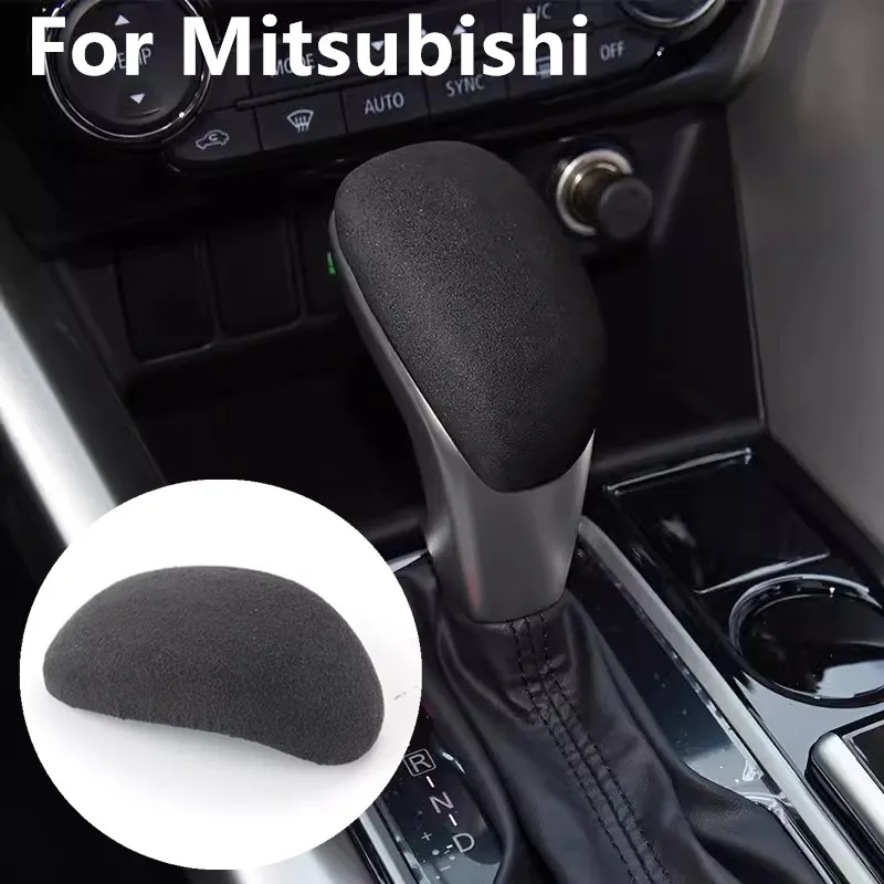 

Car Shift Head Cover Protective Cover Flip Fur Shift Cover Decorative Cover For Mitsubishi Eclipse Cross 2018 2019 2020 2021