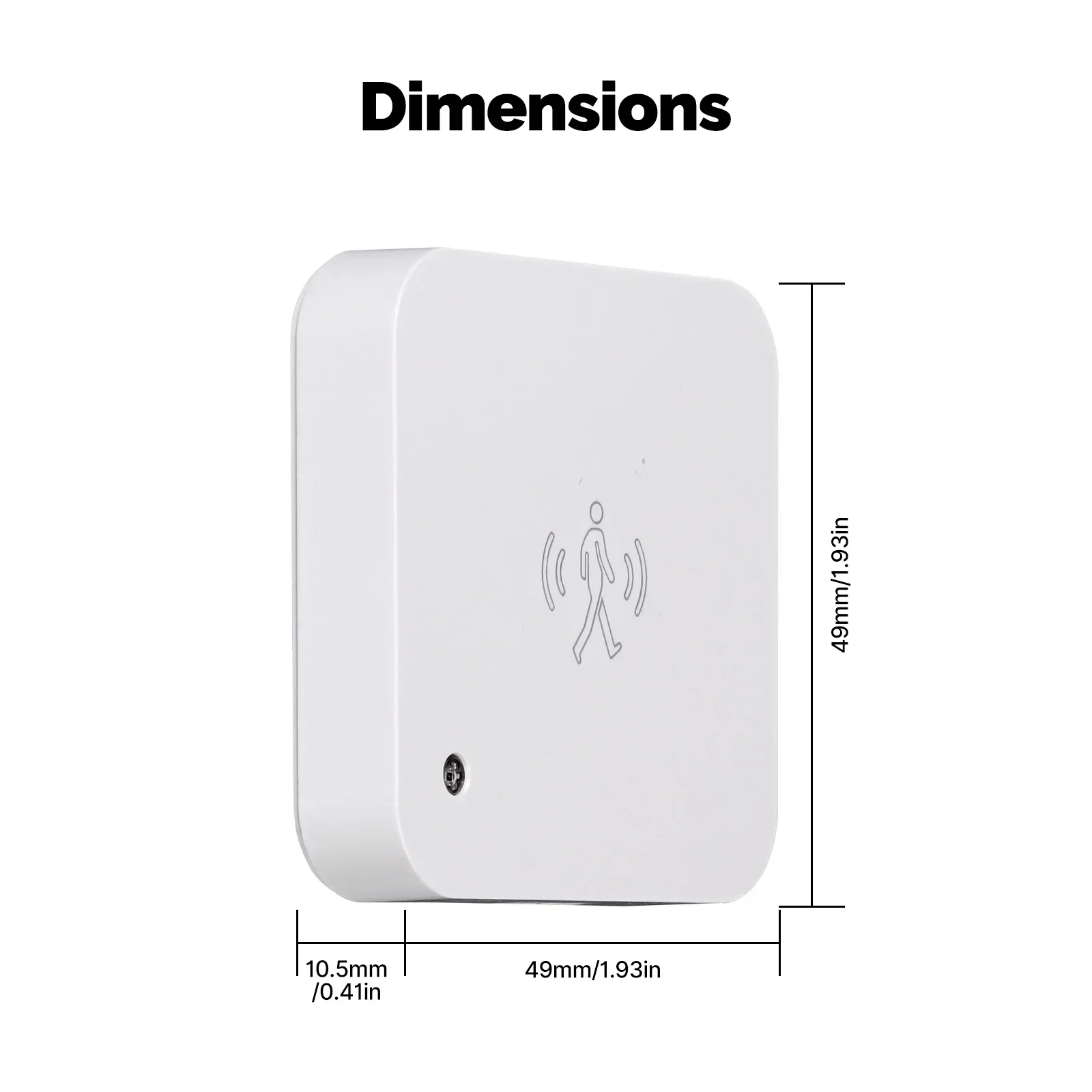 MOES Tuya WiFi Smart Human Presence Sensor Motion and Motionless Detection Light Luminance Sensor Wired Design App Notification