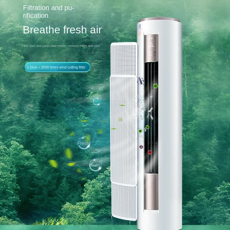 Vertical-Cylindrical-Air-Conditioner-Windshield-Anti-Direct-Blowing-Cabinet-Air-Conditioning-Bezel-Windproof-Wind-Deflector.jpg Függőleges Hengeres Légkondicionáló Szélvédő Iránygörgő Fújó Szekrény Előlap Szélálló Szél Elrontó - Image 2