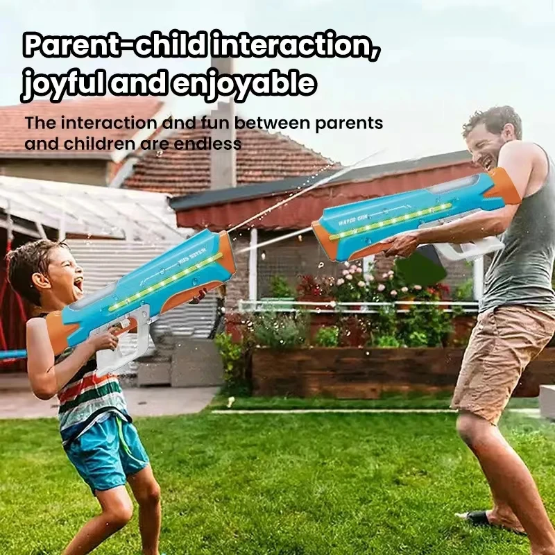 Electric Water Gun Fully Automatic With Continuous Lighting Large Capacity And Strong Water Absorption Summer Outdoor Water Toy 4