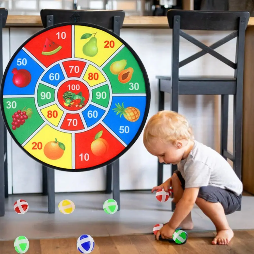 

4 стикера-шарики, настольная игра, прочные 2 Дарта, стираемая кисть, доска для рисования, крючок, Настенный Липкий мяч, для улицы