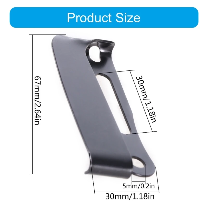 Knife Scabbard K Sheath Clip Accessories for KYDEX Scabbard with Screws