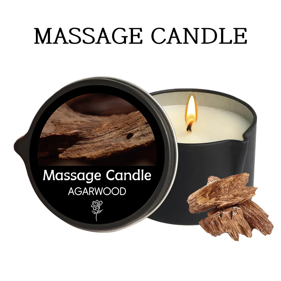 Luxurious Amber Vanilla Soy Wax Massage Candle - Perfect for Relaxation and Holiday Gifting