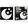 Montessori Baby Vision Stimulation Cards Black White High Contrast Card Stimulate Newborn Visual Early Educational Learning Toys 4