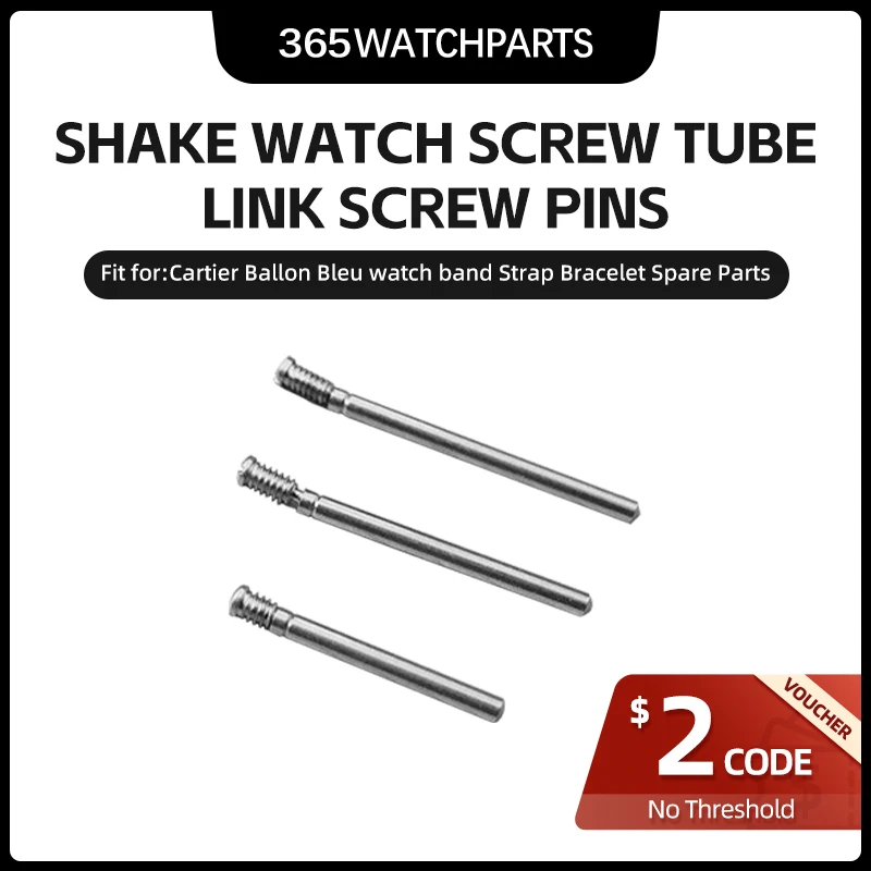 1 Pz Cinturino In Acciaio Solido Rocker Vite Tubo Cinghia Asta Di Collegamento Per Cartier Ballon Bleu Cinturino Orologio Meccanico Braccialetto Pezzi