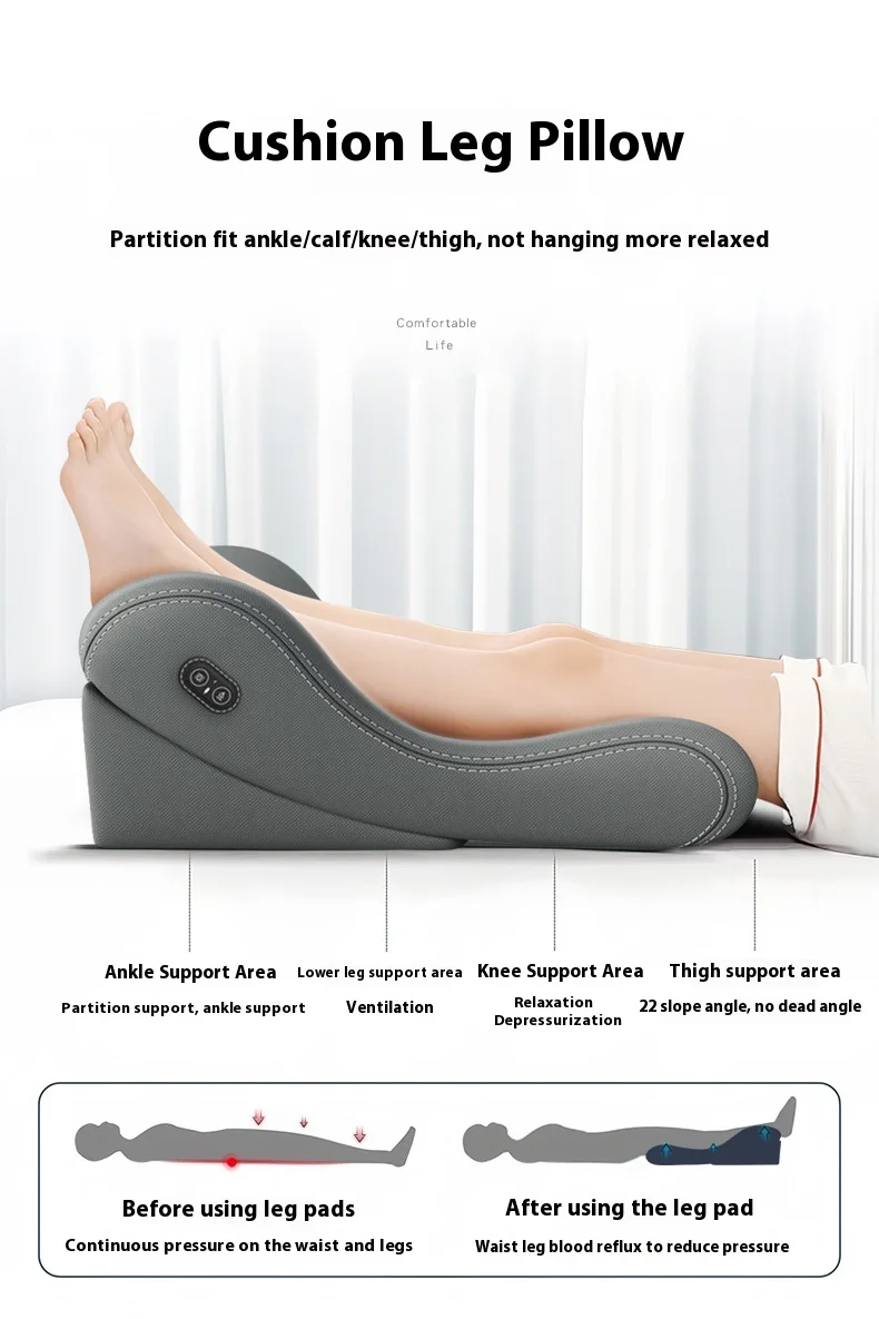 Adjustable Heating & Massage Back Support Pillow