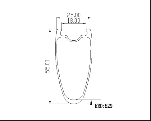 Description Picture 4 of item700C Carbon Fiber Road Bike Wheels 25mm Wide Symmetrical Rim Tubeless Ready Lightweight Bicycle Rims for Enhanced Riding Experie