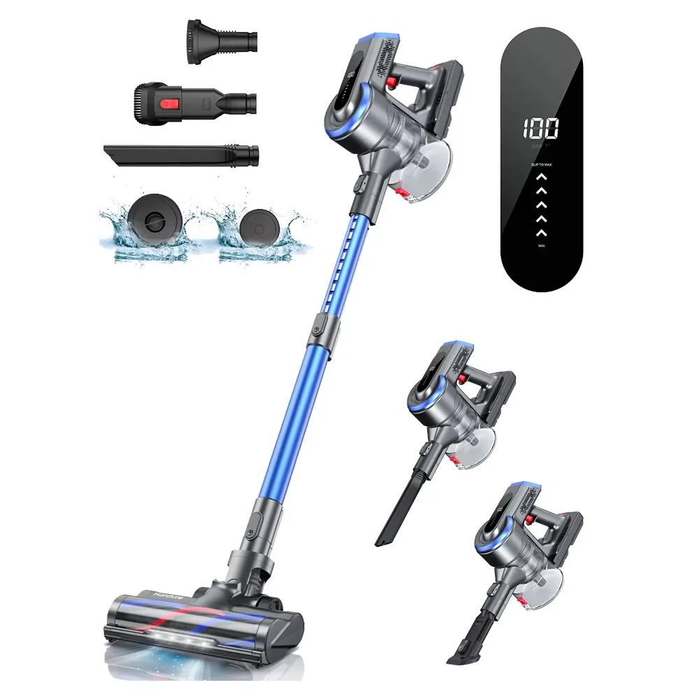 Honiture S12 450W Cordless vacuum cleaners 55 Mins for smart Home Appliance Removable Battery HD Touch Screen Wireless 38000PA Honiture S12 450W Cordless vacuum cleaners 55 Mins for smart Home Appliance Removable Battery HD Touch Screen Wireless 38000PA