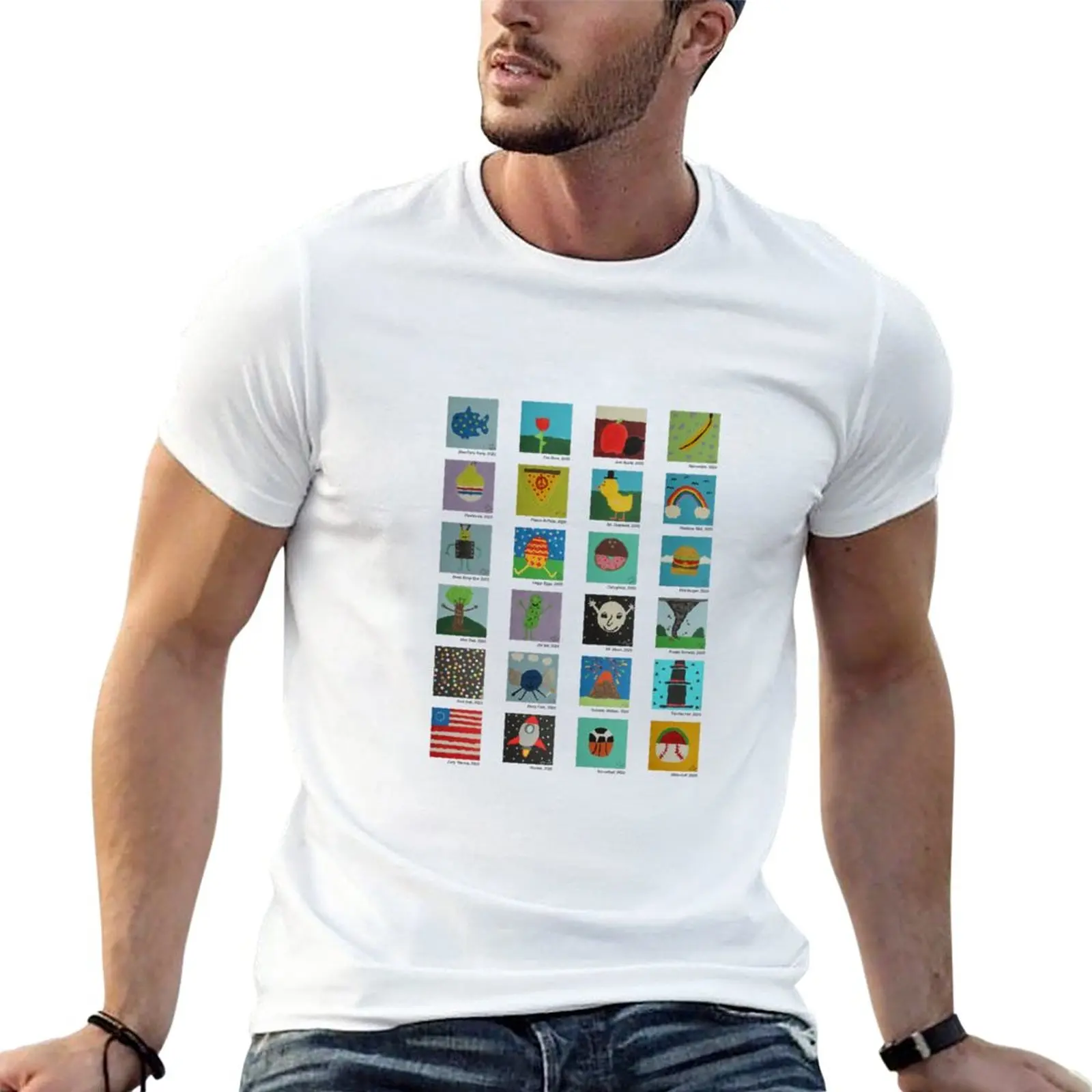 

New 2020 Paint Series T-Shirt hippie clothes tops vintage t shirt funny t shirts t shirts for men