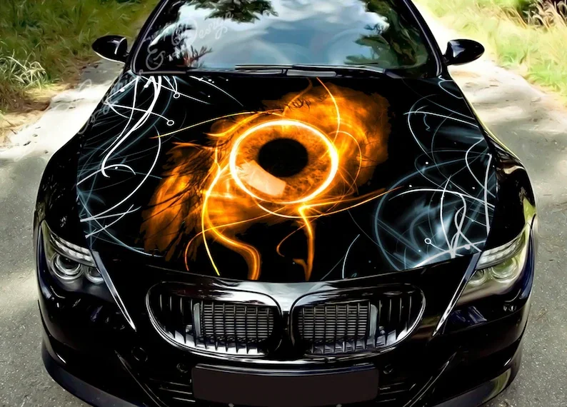 

Car Hood Decal, Vinyl, Sticker, Graphic, Wrap Decal, Truck Decal, Truck Graphic, Bonnet Decal, Skull, F150, Dark Eye