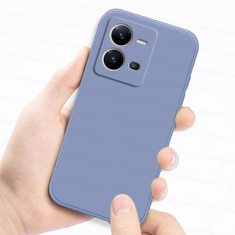 Per Vivo X80 Lite 5G Custodia Vivo X80 Lite X80 Pro 5G Cover Custodia Originale In Silicone Liquido Tpu Quadrato Antiurto Per Vivo X80 Lite