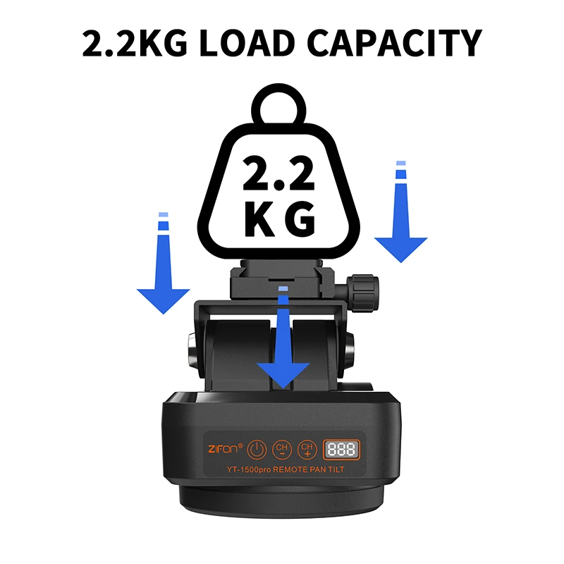 Zifon YT-800 YT-1000 YT-1200 YT-1200AI YT-1500 YT-1500Pro YT-2000 AI Face Following Motorized Rotating Panoramic Head Stabilizer