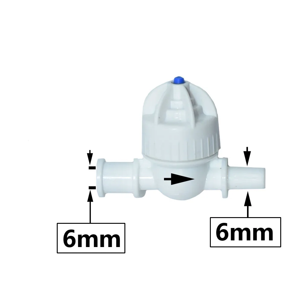 Anti-Tropf-Sprühventil, Innenloch 6 mm, Außendurchmesser 6 mm, Bewässerungswasserventil für Gewächshaus-Hängesprinkler, 100 Stück – Detail 5