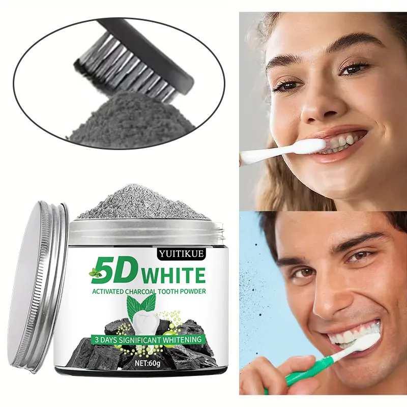 Bamboo Charcoal Teeth Whitening Powder - Natural Whitening for Men and Women Deep Clean, Fresh Breath Toothpaste for Daily Use