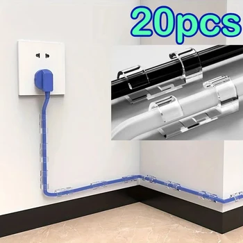 20pcs Cable Clips Self-Adhesive Cable Organizer for Desk Office Home 1