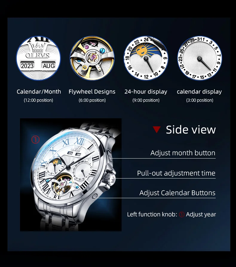 OLEVS 7013 Automatic Watch for Men description image 6