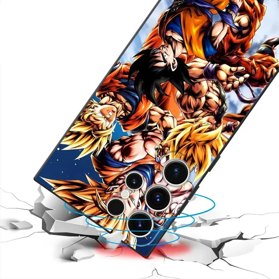Vibrant Dragons Anime Art Soft Phone Case