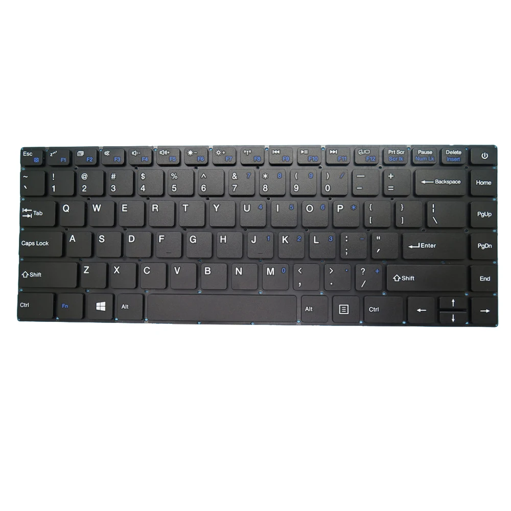

Laptop Replacement Keyboard For KIANO Elegance 14.2 14.2-PRO Black Without Frame United States US