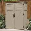 Cubic Feet Vertical Storage Shed with Durable Plastic Construction, Multiple Wall Panels and Ample Space for Outdoor Storage 6