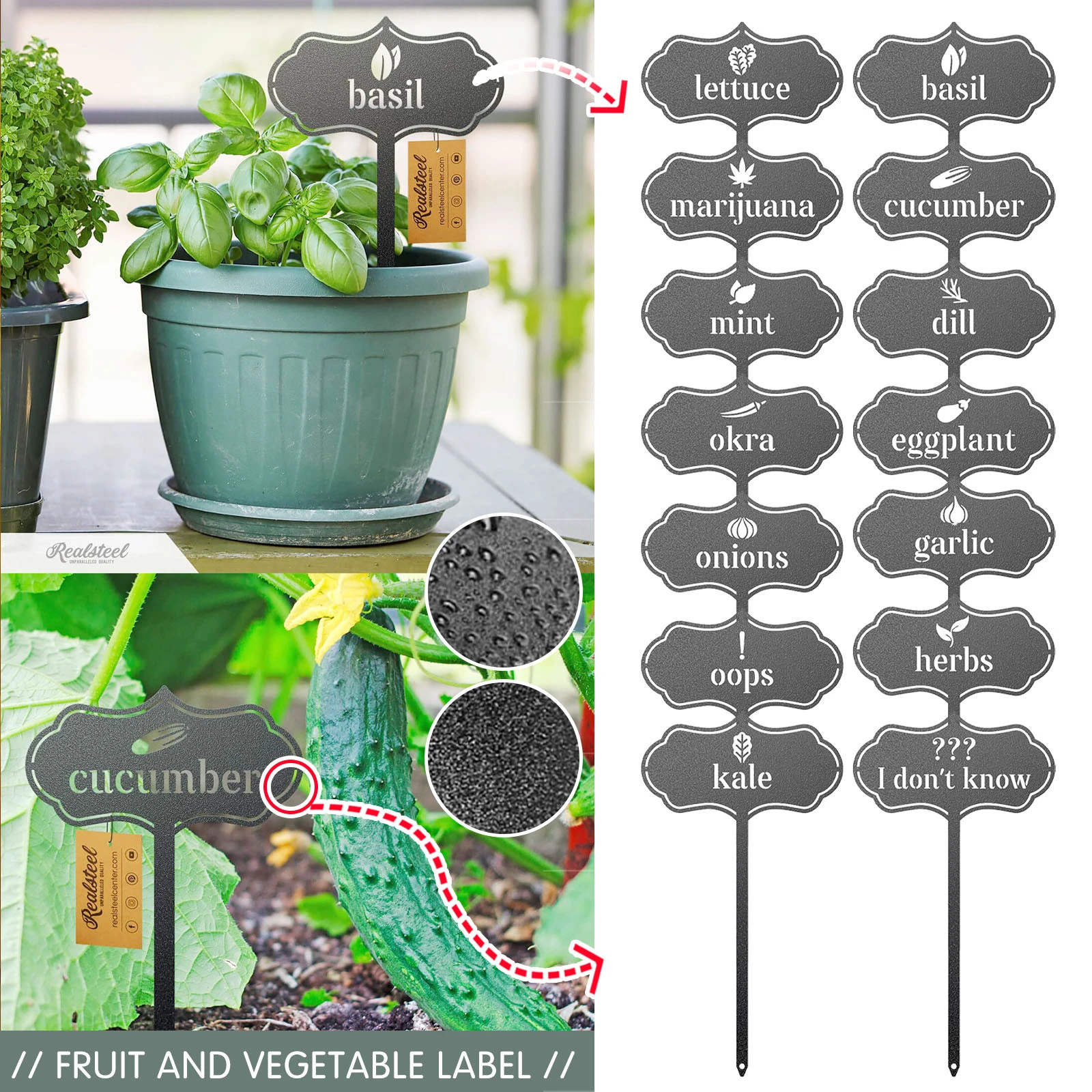 1pcs Plant Labels Tags Markers Garden Tools Vegetable ...